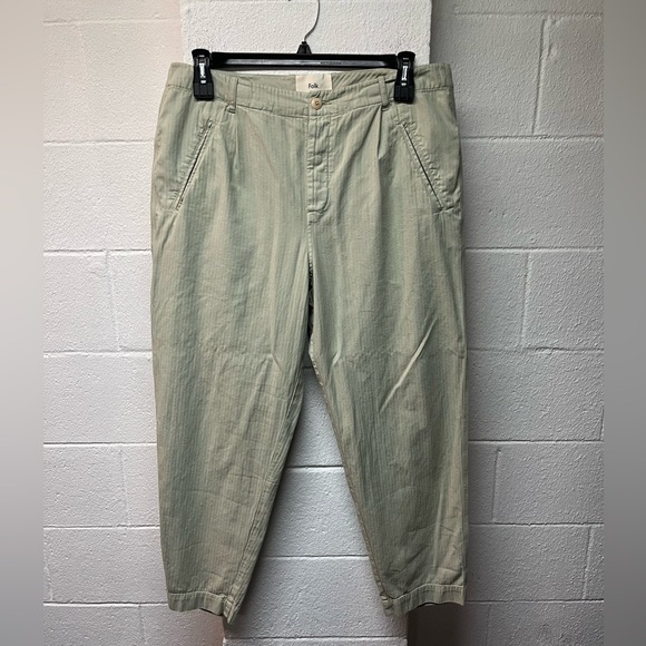 Folk Other - Folk Tan Chinos Relaxed Fit Elastic Cuffs